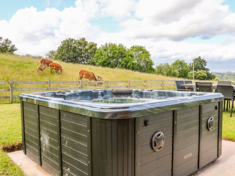 View from hot tub in Derbyshire