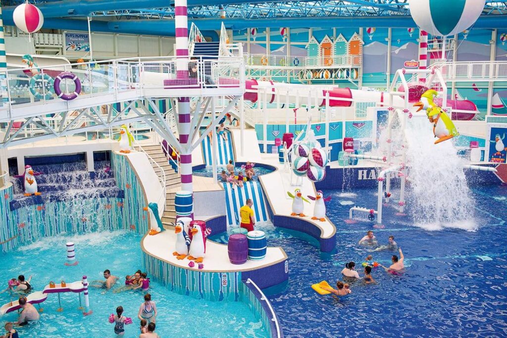 People swimming at Craig Tara Haven Splashaway Bay Indoor Pool