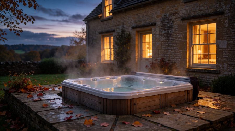 No hot tub cottage sits inside Bath itself, but plenty are within a 15 minute drive