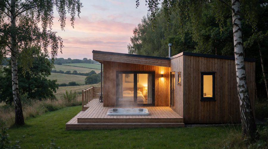 A lodge with its own hot tub is the easiest way to enjoy the quiet Lincolnshire countryside